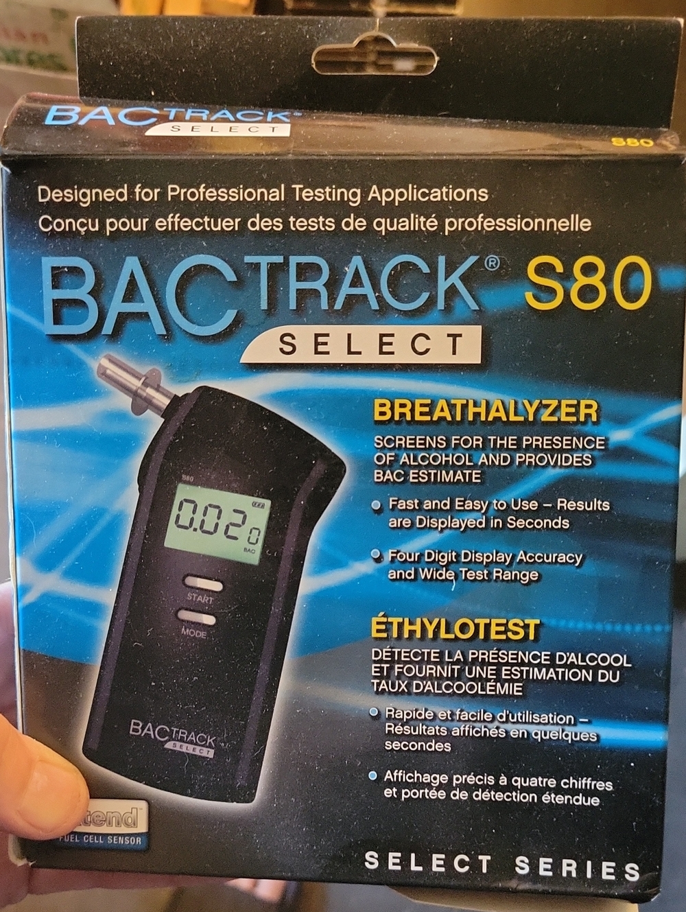 BACtrack S80 Select Breathalyzer - Black